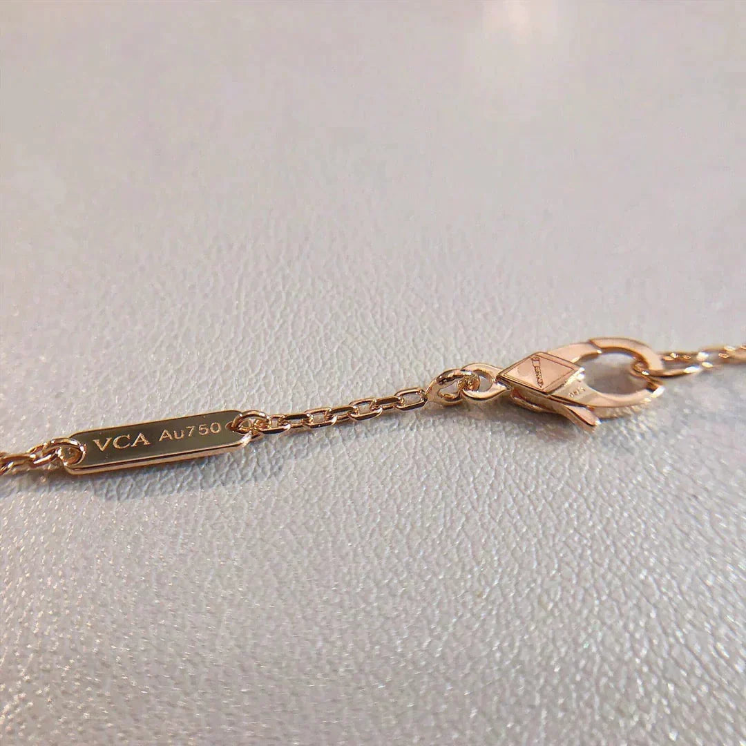 VCA PERLEE PEDANT NECKLACE GOLD / ROSE GOLD