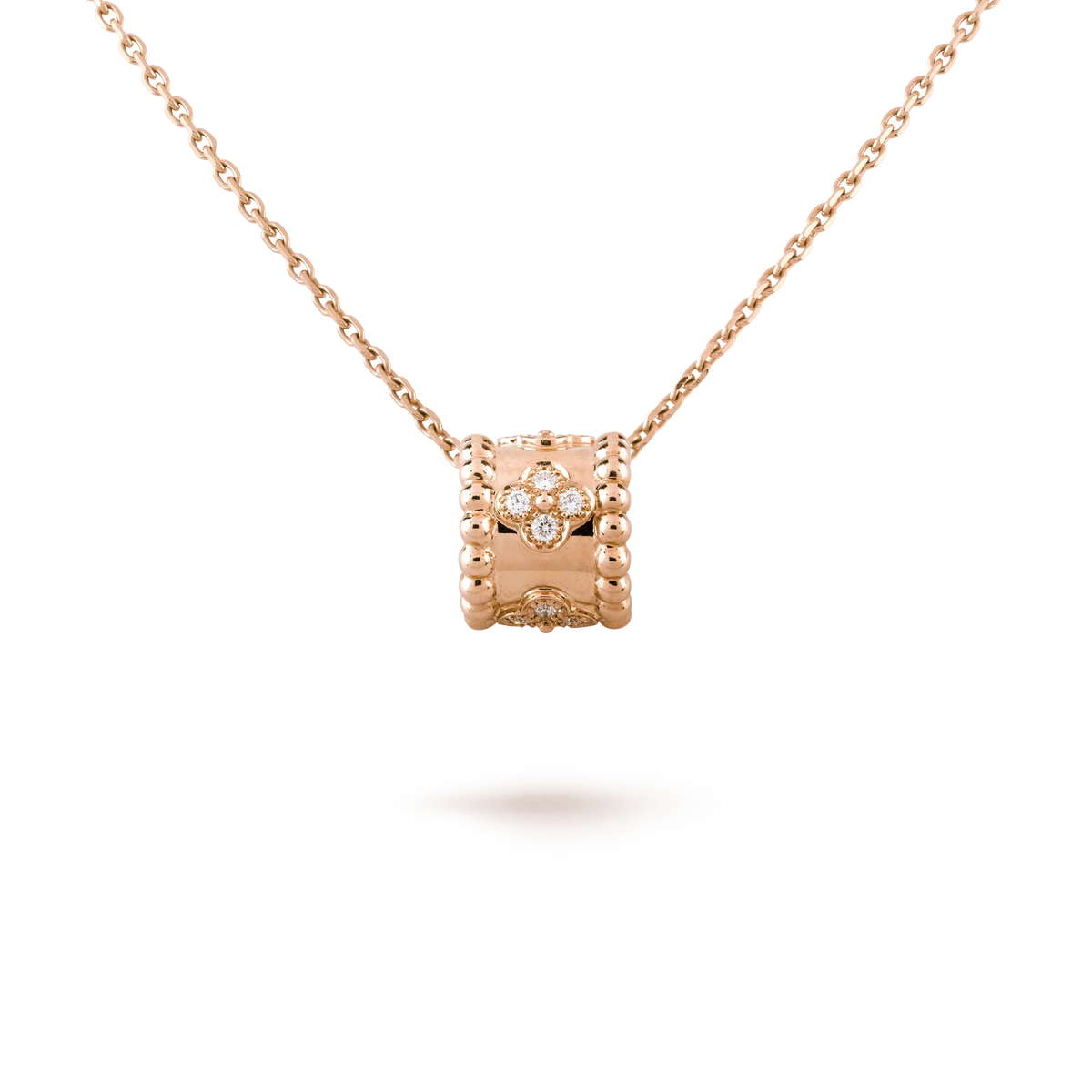 VCA PERLEE PEDANT NECKLACE GOLD / ROSE GOLD