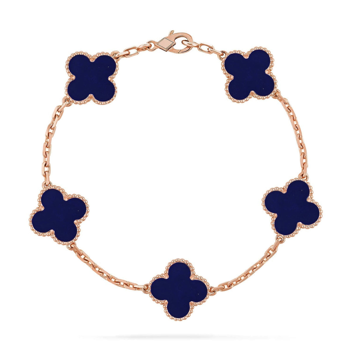 VCA CLOVER 5 MOTIF LAPIS LAZULI BRACELET COLLECTION