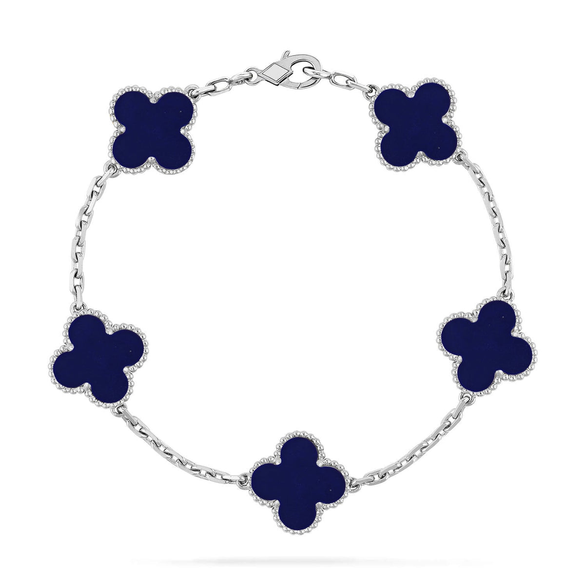 VCA CLOVER 5 MOTIF LAPIS LAZULI BRACELET COLLECTION